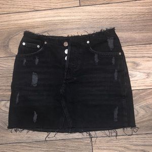 Urban Outfitters BDG black raw hem skirt